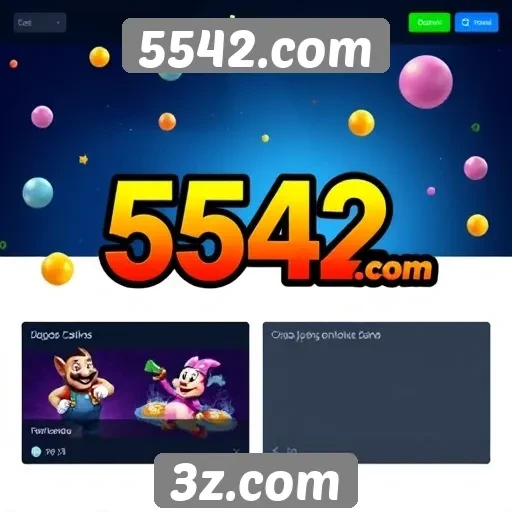 Comparativo entre 5542.com e outros sites de jogos