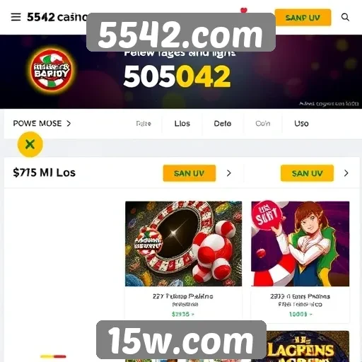 Promoções e bônus em destaque no 5542.com